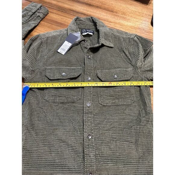 Original Use Men's Long Sleeve Button Down Shirt Jacket Olive Green XS - Picture 7 of 8